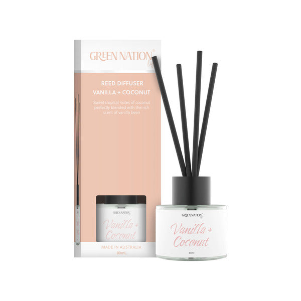Green Nation Reed Diffuser Vanilla & Coconut | 80mL