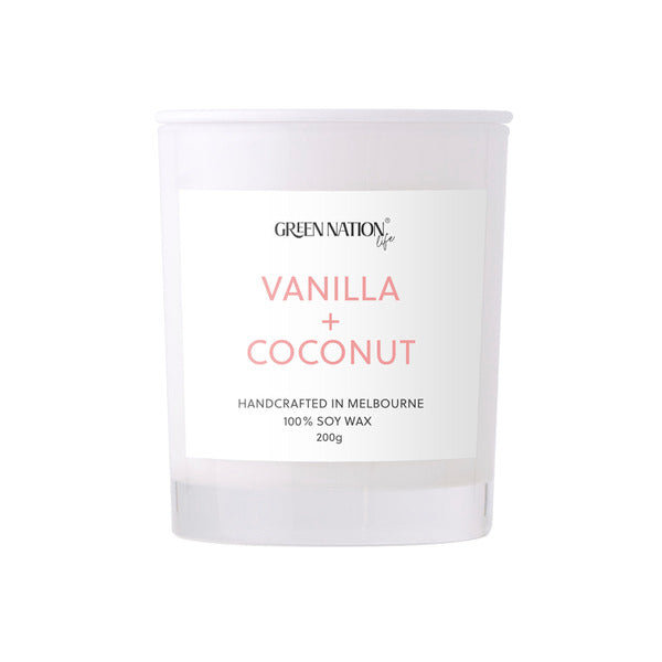 Green Nation Soy Wax Candle - Vanilla | 200g
