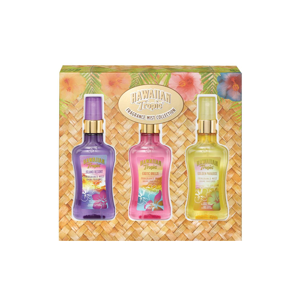 Hawaiian Tropic Set Island Resort + Golden Paradise + Exotic Breeze 100ml 3 Piece Set