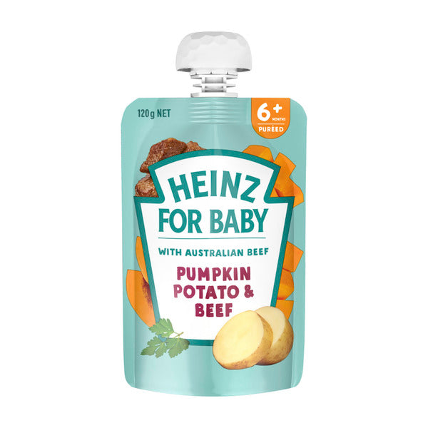 Heinz Pumpkin Potato & Beef 4+ Months Pouch | 120g x 2 Pack