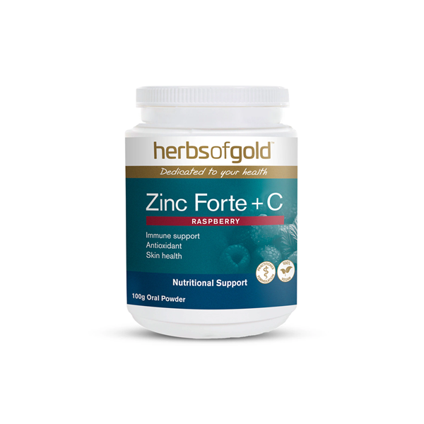 Herbs of Gold Zinc Forte + C Powder 100g