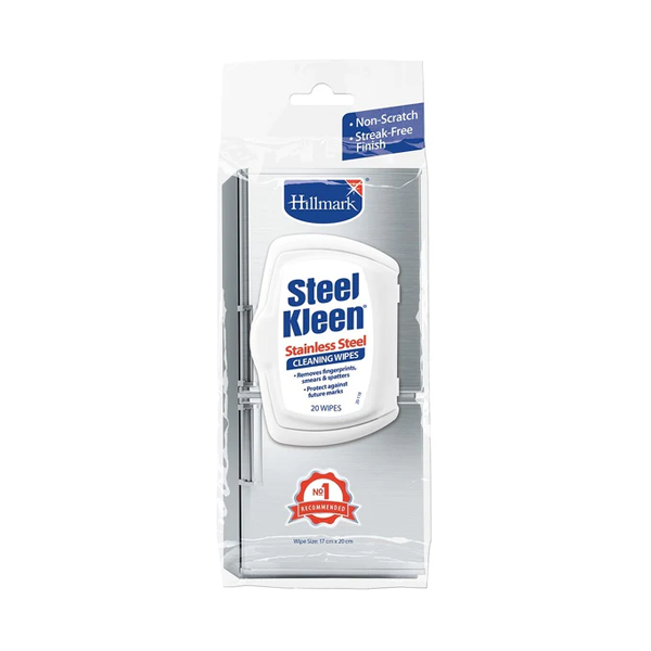 Hillmark Stainless Steel Wipes | 20 pack