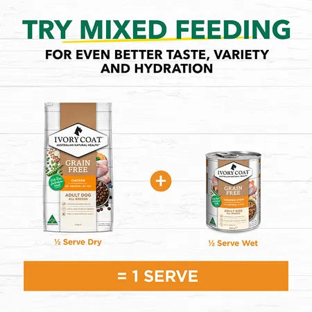 Ivory Coat Grain Free Chicken Adult Dog Food 13kgx2