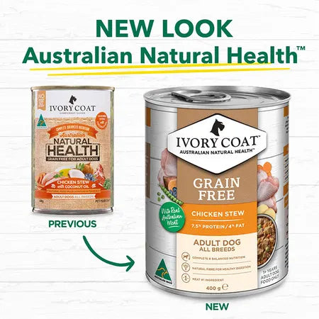 Ivory Coat Grain Free Chicken Stew Adult Dog Food 400g x 36