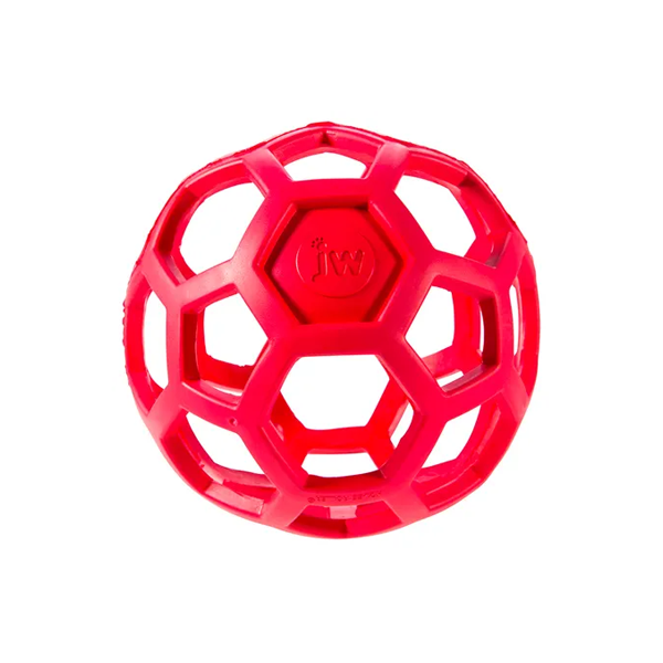 JW Durable Natural Rubber Hol-ee Roller Ball Large