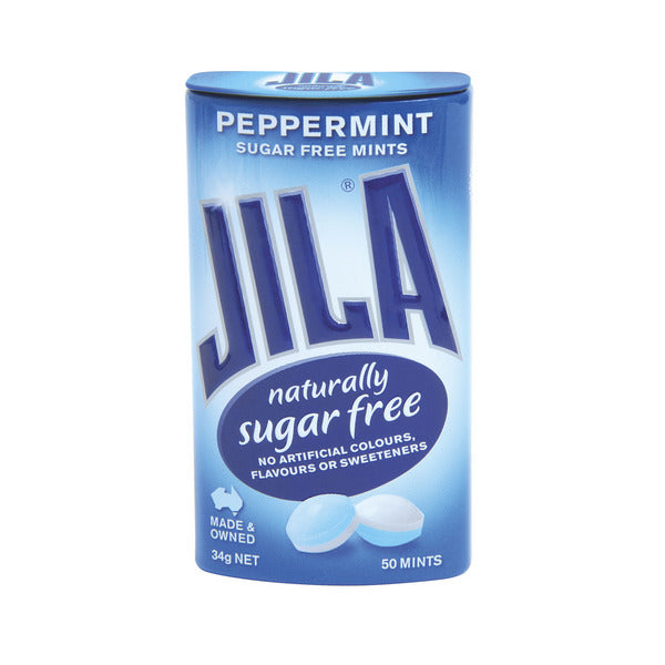 Jila Sugar Free Peppermint Mints | 34g