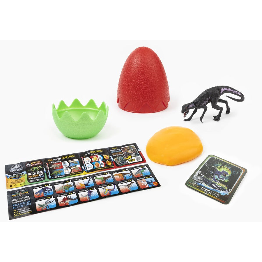 Jurassic World Captivz Color Change Dinosaur Egg - 3 Pack