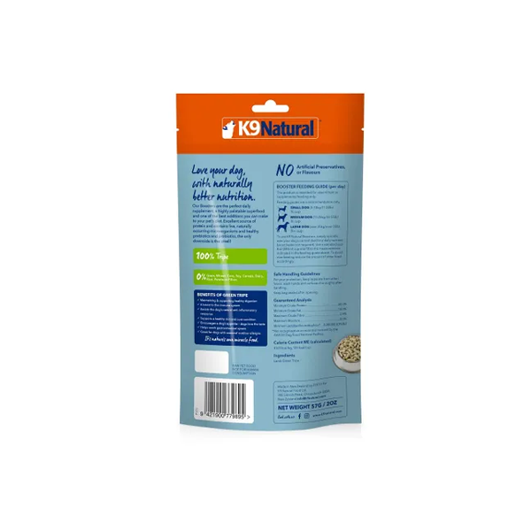K9 Natural Freeze Dried Lamb Green Tripe Boost Adult Dog Food 57g