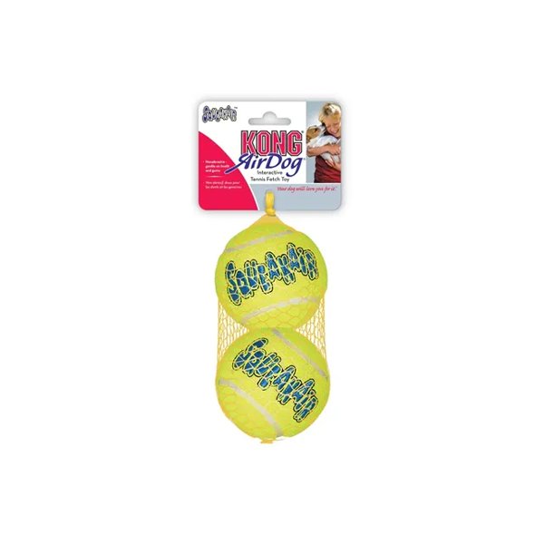 KONG AirDog Squeaker Balls Dog Toy Large 2Pack