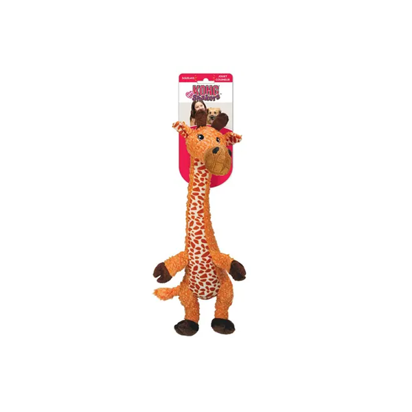 KONG Shakers Luvs Giraffe Dog Toy Orange S