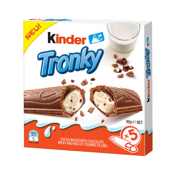 Kinder Tronky Biscuit Bars Multipack 5 Pack | 90g