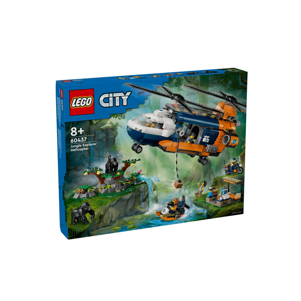 LEGO City Jungle Explorer Helicopter at Base Camp Set 60437