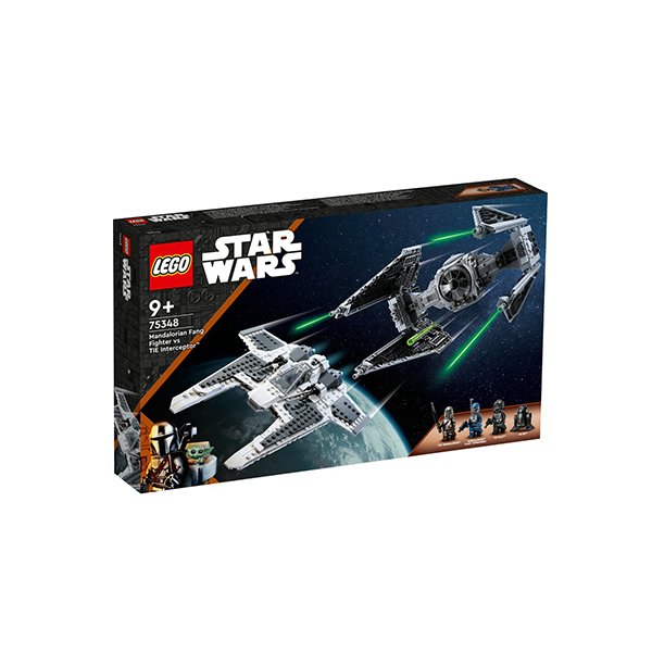 75348 Star Wars newest Mandalorian Fang Fighter vs. TIE Interceptor