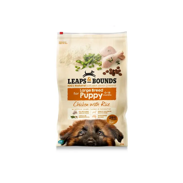 Leaps & Bounds Chicken Large Breed Puppy Food 15kgx2