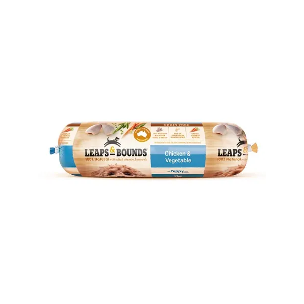 Leaps & Bounds Chicken & Vegetable Puppy Dog Roll 2kg