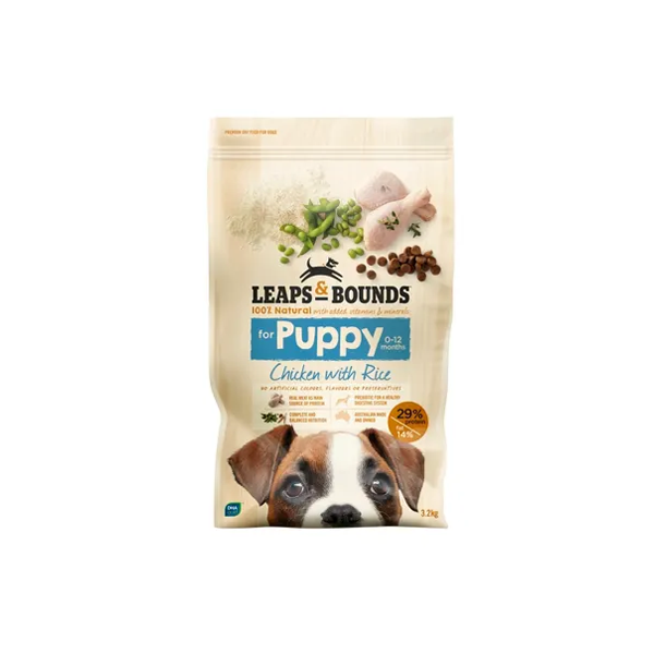 Leaps & Bounds Chicken with Rice Puppy Food