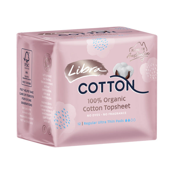 Libra Cotton Pads Regular Wings 12 pack