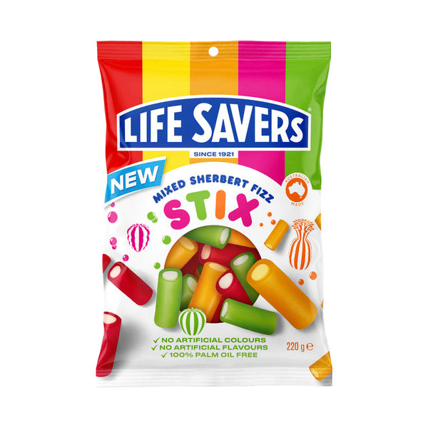 Lifesavers Stix Sherbert Fizz Mixed | 220g