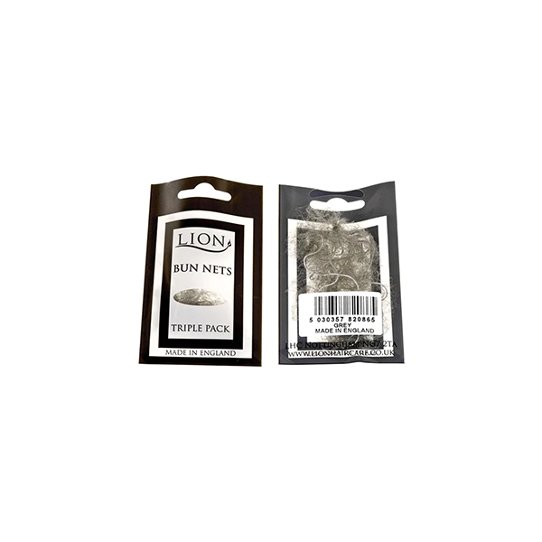 Lion Bun Net 3pk Grey