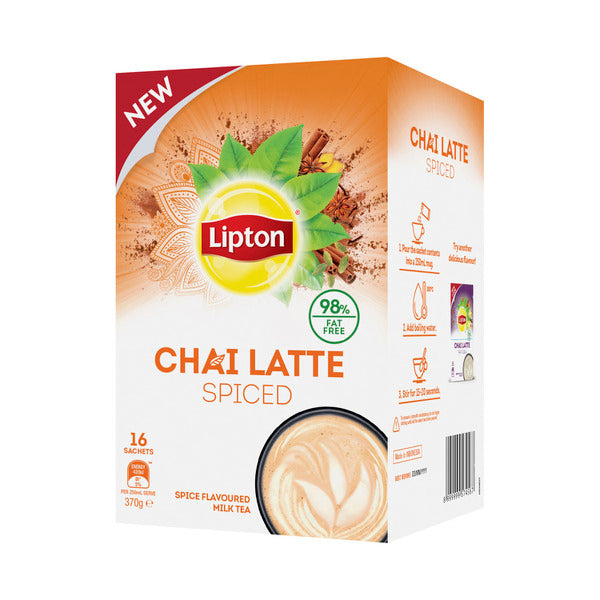 Lipton Spiced Chai Latte Sachets 16 pack Shop & Dispatch