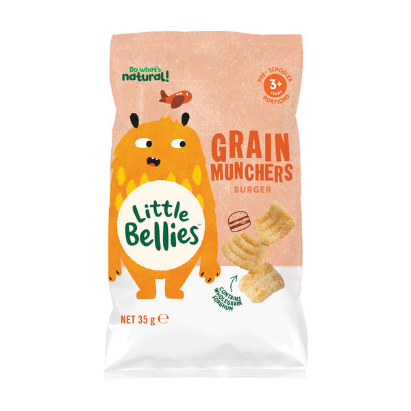 Little Bellies Grain Munchers Burgers 3+ Years | 35g x 2 Pack
