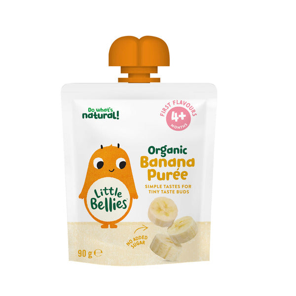 Little Bellies Organic Banana Puree 4+ Months | 90g x 2 Pack