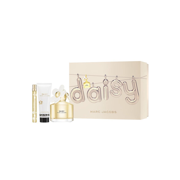 Marc Jacobs Daisy 100ml Eau De Toilette + Body Lotion 75ml & Pen Spray 10ml Set