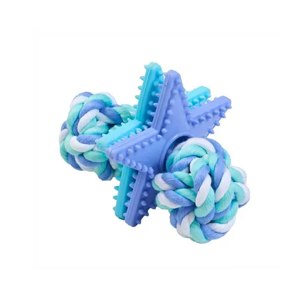 Mix Or Match 12 Rope & TPR Star Dog Toy Assorted