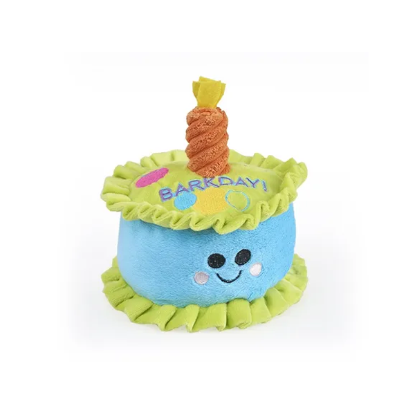 Mix Or Match 20 Barkday Cake Dog Toy Green Blue