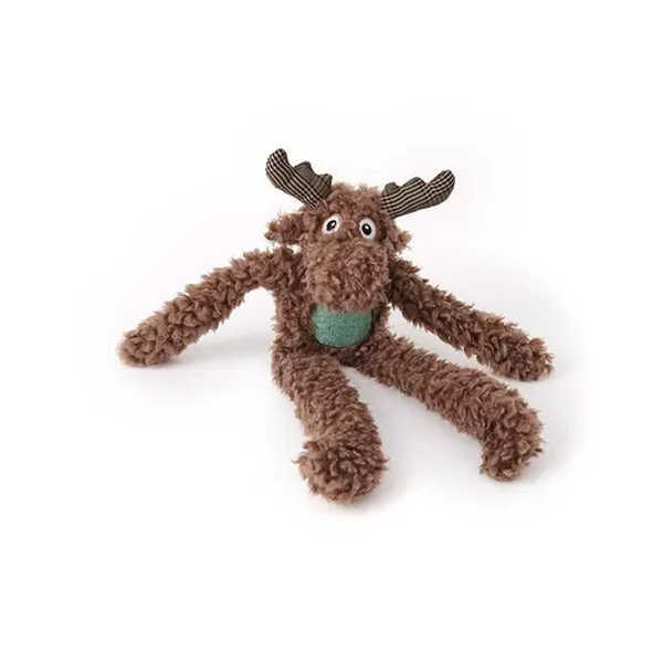 Mix Or Match 20 Plush Long Legs Moose Dog Toy Brown 43cm