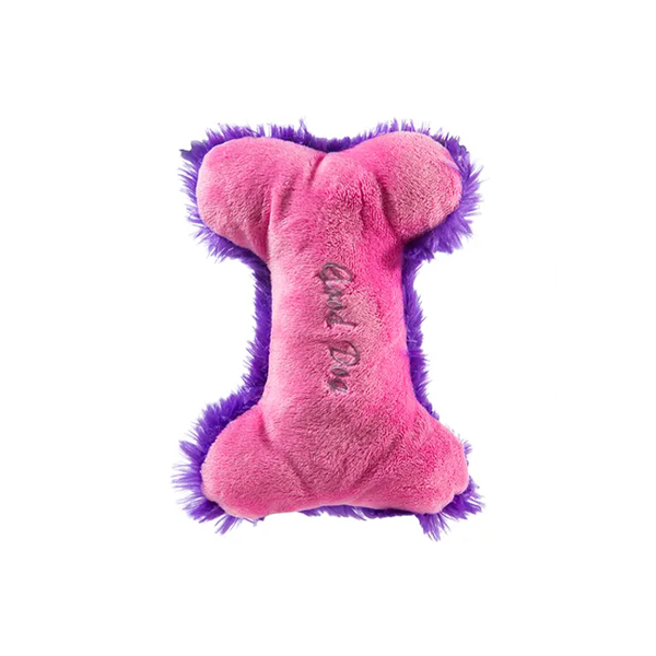 Mix Or Match Plush Fluffy Bone Dog Toy