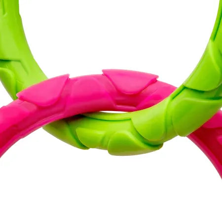 Mix or Match 20 TPR Interlocking 3 Rings Dog Toy 38cm