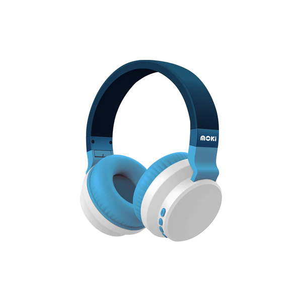 Moki Colourwave Wireless Over-Ear Headphones (Ocean Blue)