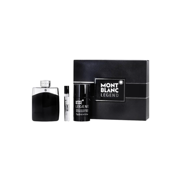 Mont Blanc Legend Eau De Toilette 100ml 3 Piece Set
