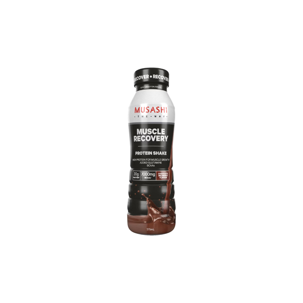 Musashi Muscle Recovery Protein Shake Chocolate 6 x 375ml