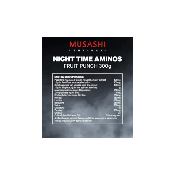 Musashi Night Time Aminos Fruit Punch 300g