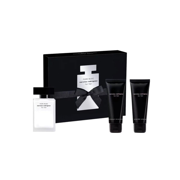 Narciso Rodriguez Pure Musc For Her Eau de Parfum 50ml 3 Piece Set
