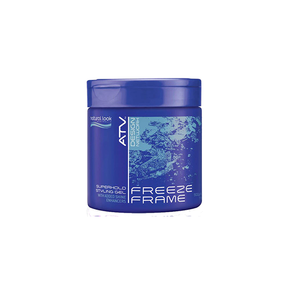 Natural Look ATV Freeze Frame Superhold Styling Gel 500g