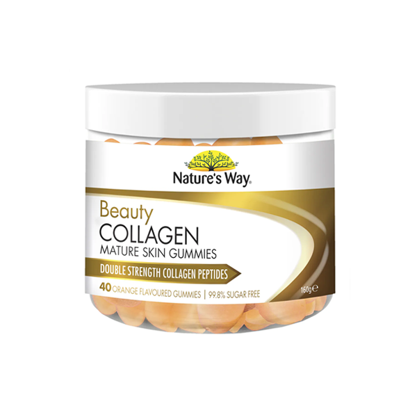 Natures Way Beauty Collagen Mature Skin Gummies 40 Pack