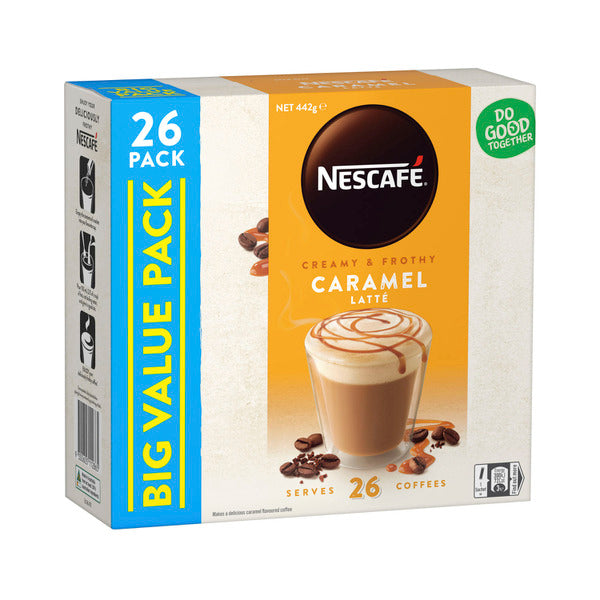 Nescafe Caramel Latte Coffee Sachets | 26 Pack – Shop & Dispatch