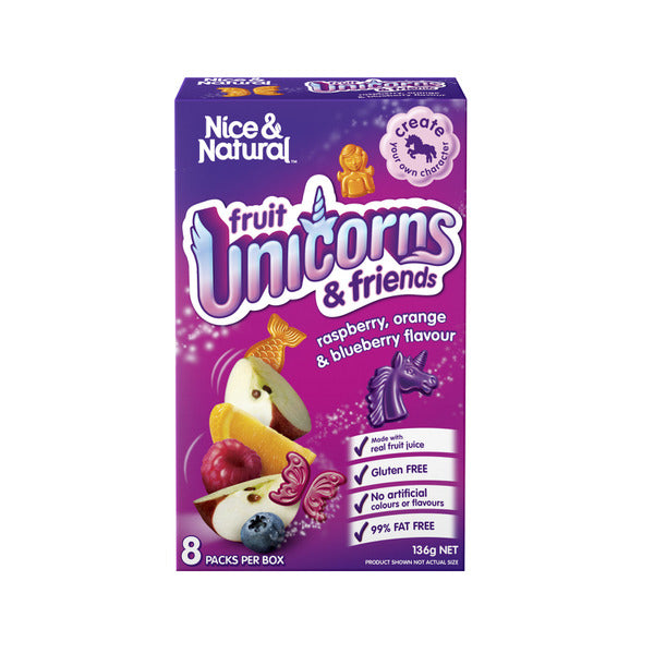 Nice & Natural Fruit Unicorn Raspberry Orange | 136g