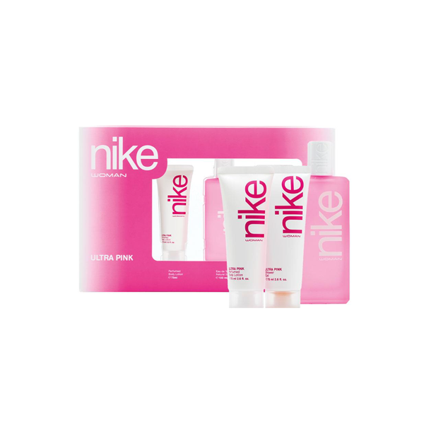 Nike Woman Ultra Pink Eau De Toilette 100ml 3 Piece Set