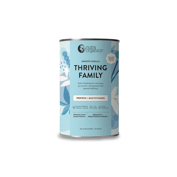 Nutra Organics Thriving Family Protein+ Smooth Vanilla 450g