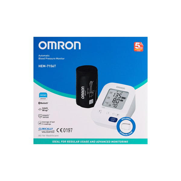 Omron HEM7156T Bluetooth Automatic Blood Pressure Monitor