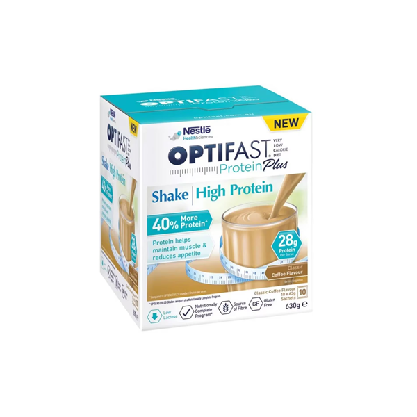 Optifast VLCD Protein Plus Shake Coffee 10 Sachets