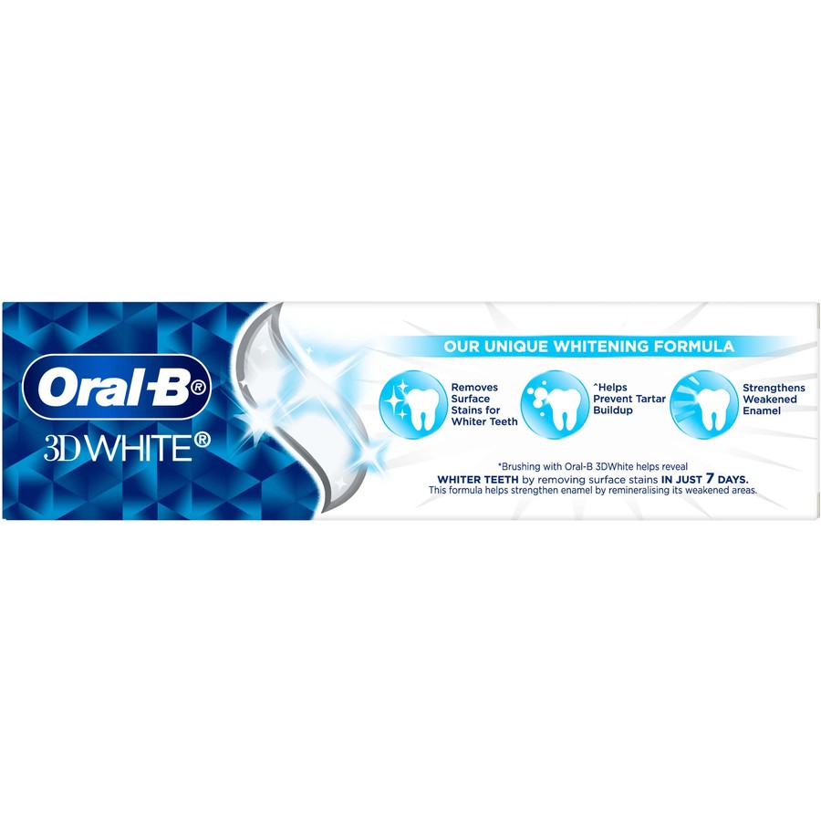 Oral B 3D White 2 In 1 Whitening Strengthens Enamel Paste | 110g