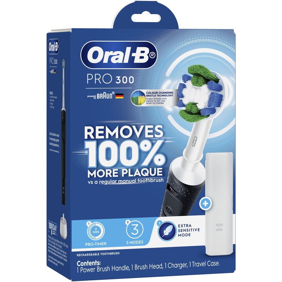 Oral-B Pro 300 Electric Toothbrush - Black
