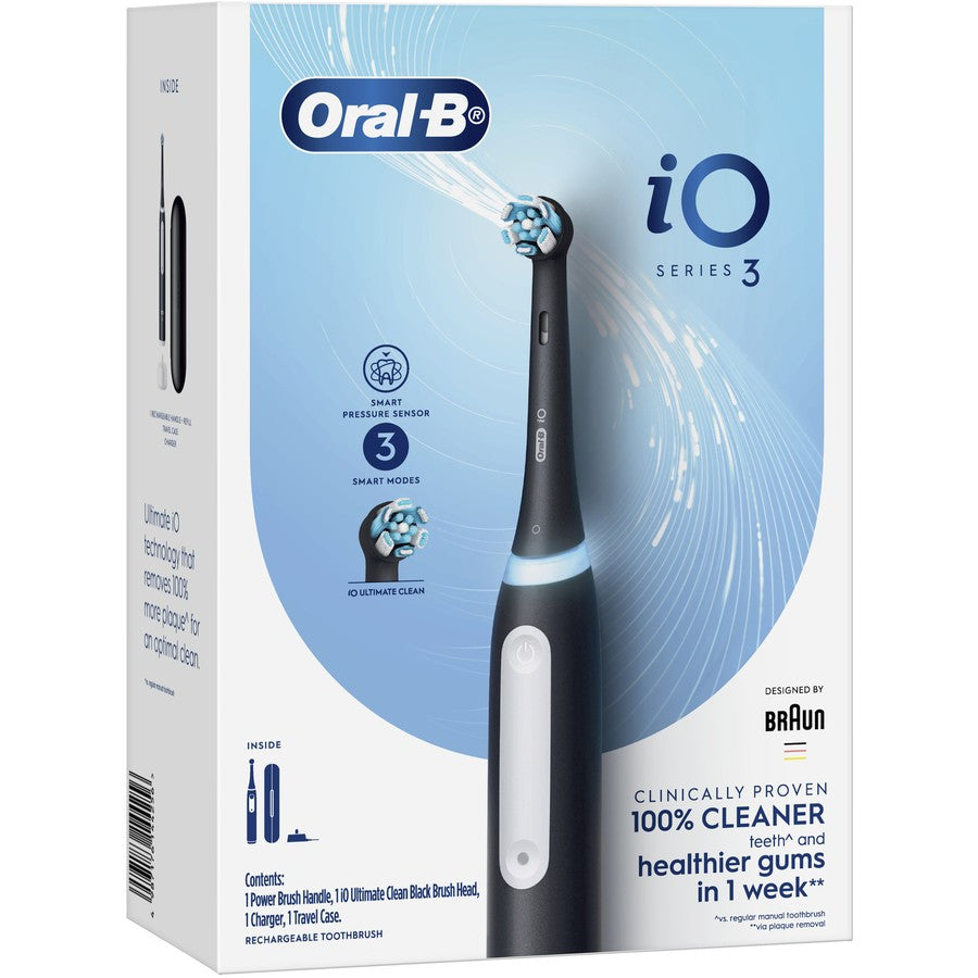 Oral-B iO Series 3 Rechargeable Electric Toothbrush - Black