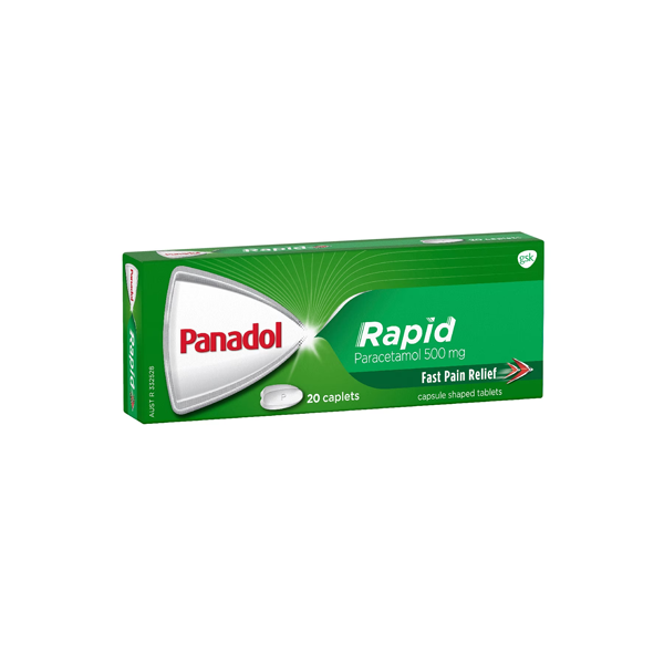 Panadol Rapid Pain Relief Paracetamol 500 Mg 20 Pack