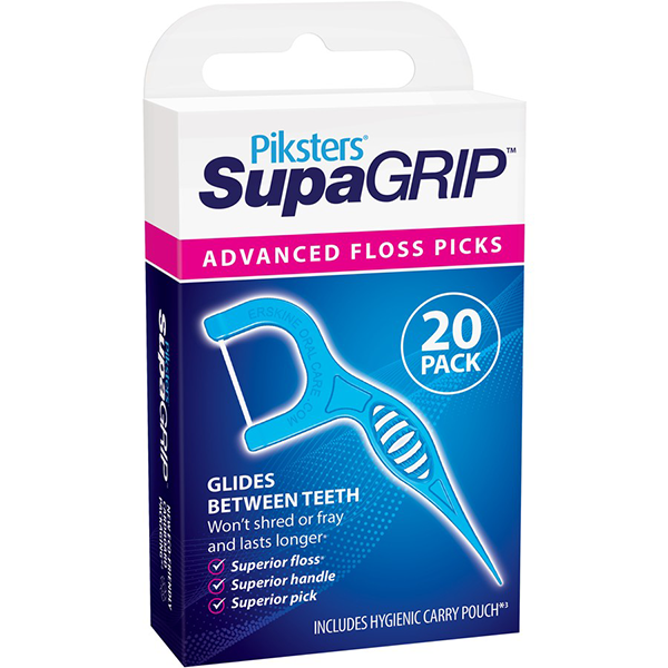 Piksters SupaGRIP Floss Picks 20 Pack